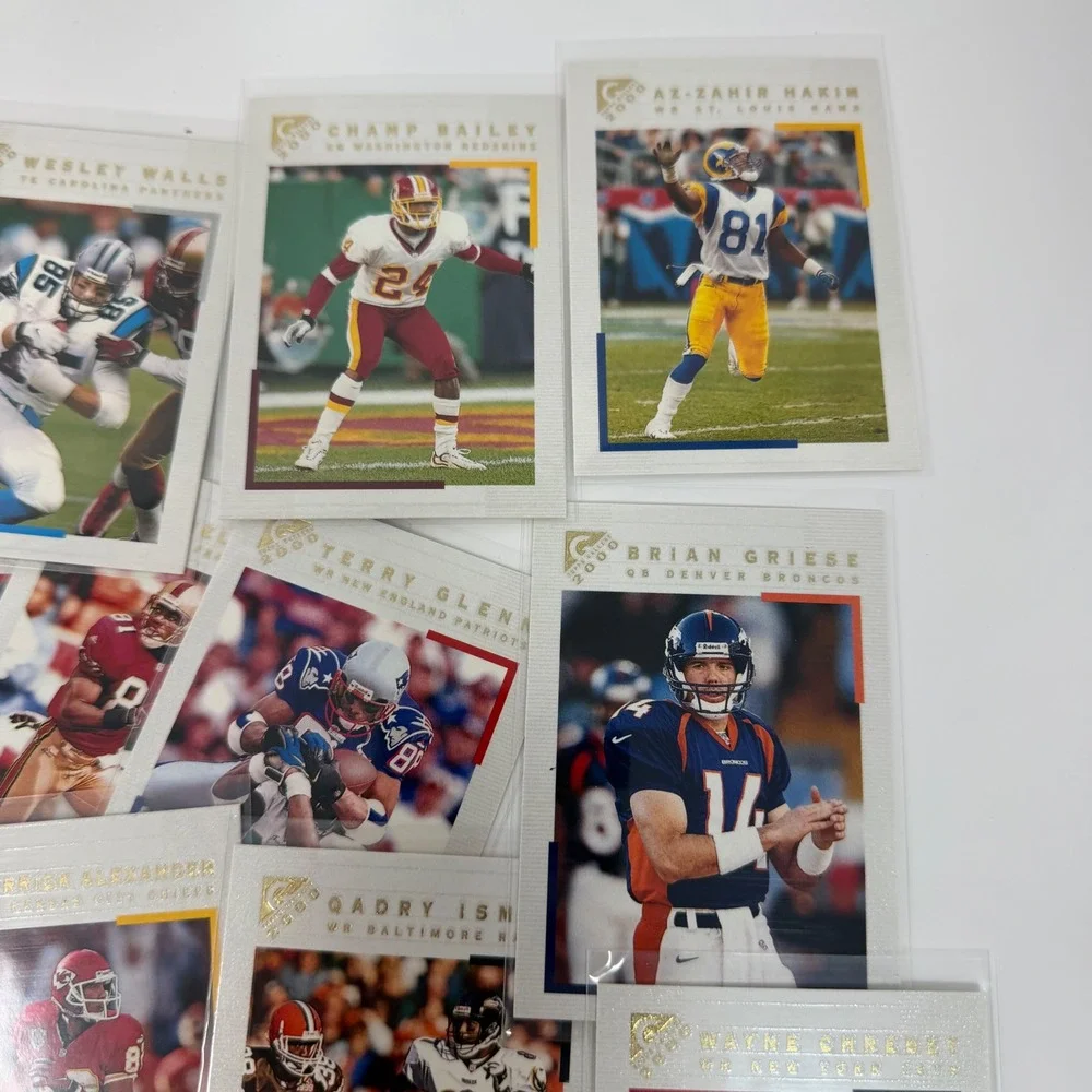 2000 topps Gallery Football 35+‎ Card Lot Collection Featuring NFL Stars